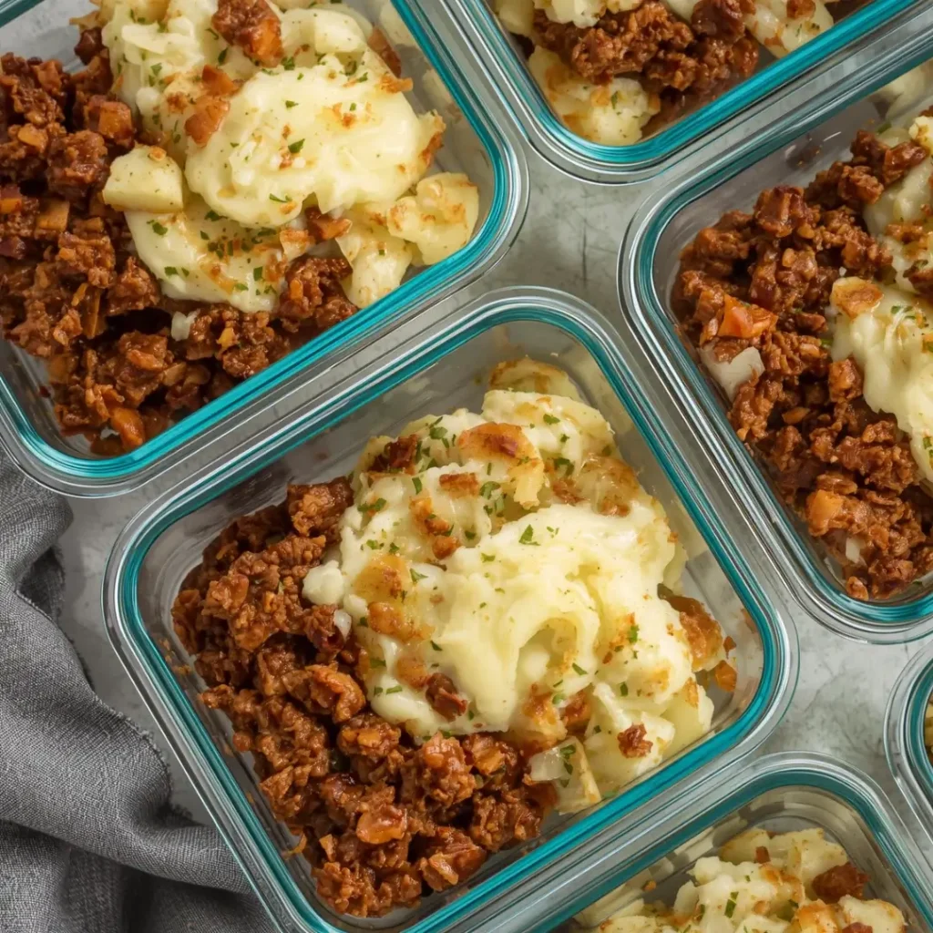 Marmita de carne moída e purê