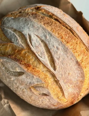 Pão artesanal finalizado