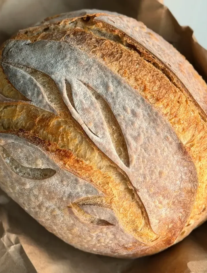 Pão artesanal finalizado