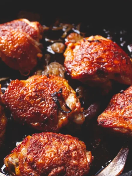 Sobrecoxas ao vinho branco