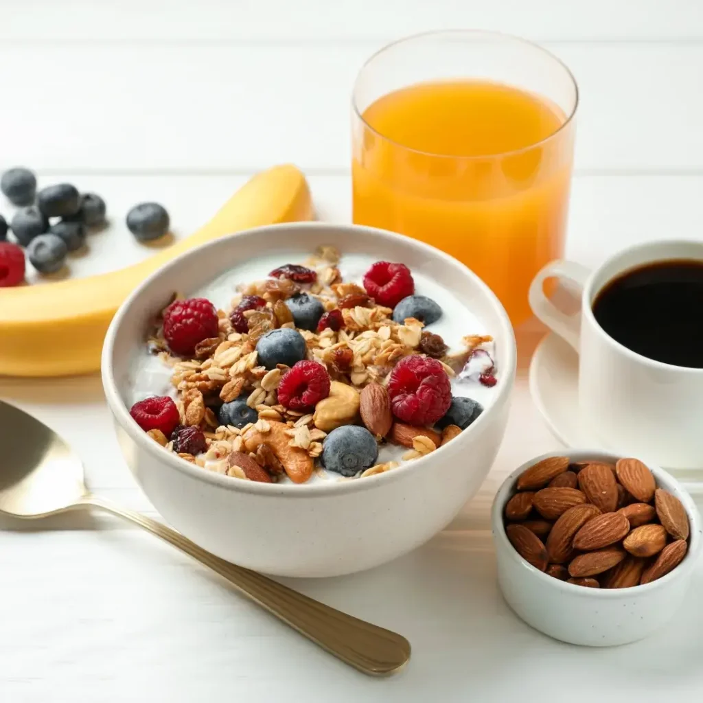 Aveia preparada na noite anterior, uma opção prática e rica em fibras para o café matinal.