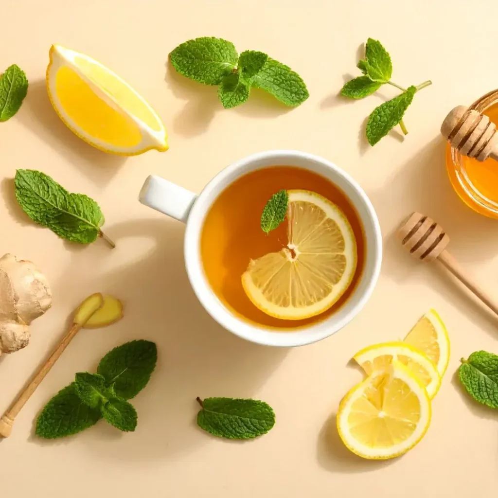 Chá Verde com Limão e Mel
