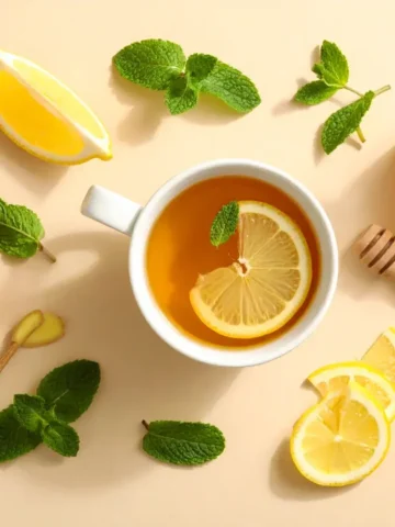 Chá Verde com Limão e Mel