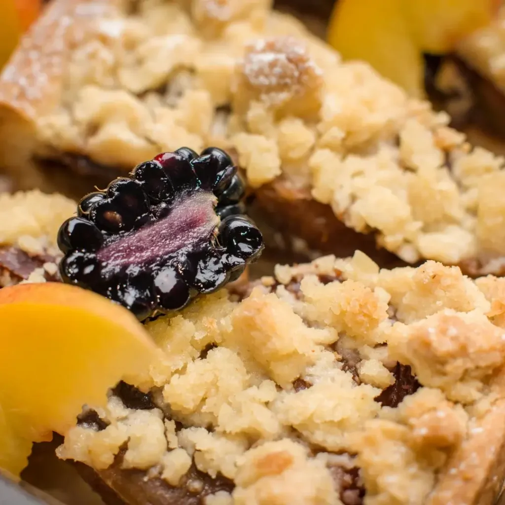 Torta de Amora com Crumble